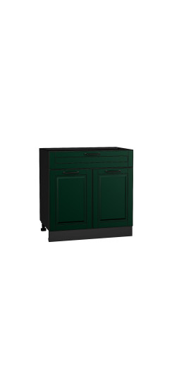 Шкаф нижний с 2-мя дверцами и ящиком Дублин, цвет: Special Green | Эмаль высокой прочности Renner (Италия)., Special Green