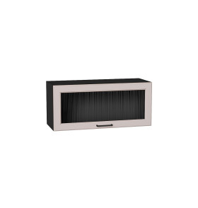 Шкаф верхний горизонтальный остекленный Барселона, цвет: Кашемир