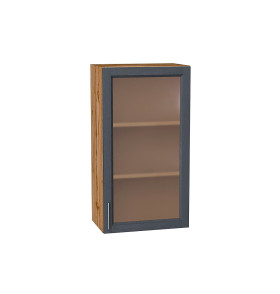Шкаф верхний с 1-ой остекленной дверцей Сканди, цвет: Graphite Softwood