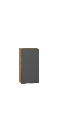 Шкаф верхний с 1-ой дверцей Фьюжн, цвет: Stormy Silk | ПЭТ, Stormy Silk