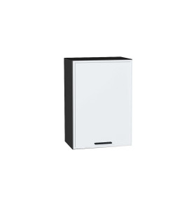 Шкаф верхний с 1-ой дверцей Фрейм, цвет: White Silk