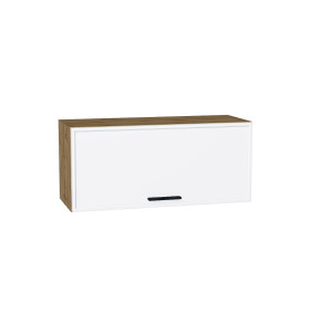 Шкаф верхний горизонтальный Фрейм, цвет: White Silk