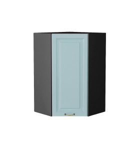 Шкаф верхний угловой Ницца, цвет: Голубой