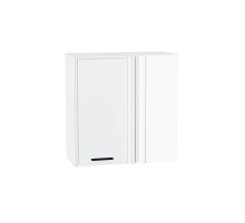 Шкаф верхний прямой угловой Фрейм, цвет: White Silk