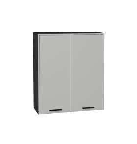 Шкаф верхний с 2-мя дверцами Фрейм, цвет: Grey Silk