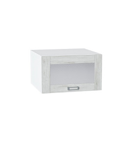 Шкаф верхний горизонтальный остекленный глубокий Лофт, цвет: Nordic Oak