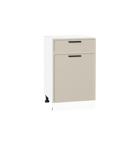 Шкаф нижний с 1-ой дверцей и ящиком Фрейм, цвет: Cream Silk