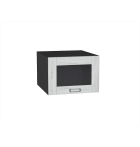 Шкаф верхний горизонтальный остекленный глубокий Лофт, цвет: Nordic Oak