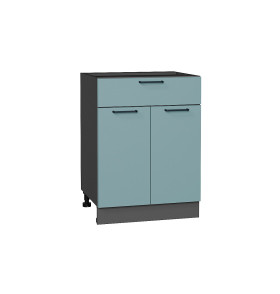 Шкаф нижний с 2-мя дверцами и ящиком Флэт, цвет: Grey-green In 2S