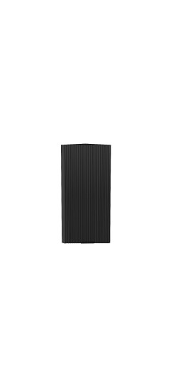 Шкаф верхний торцевой Евро Лайн, цвет: Антрацит | Пленка ПВХ., Антрацит