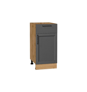 Шкаф нижний с 1-ой дверцей и ящиком Сканди, цвет: Stormy Silkwood