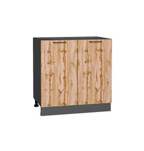 Шкаф нижний с 2-мя дверцами Флэт, цвет: Wotan Oak 2S