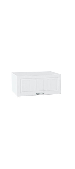 Шкаф верхний горизонтальный глубокий Прага | Белое дерево, 800