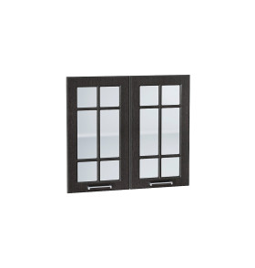 Комплект фасадов Прага со стеклом для каркаса Ф-55 В800, цвет: Венге премиум