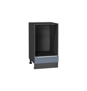 Шкаф нижний под духовку Фьюжн, цвет: Silky Blue