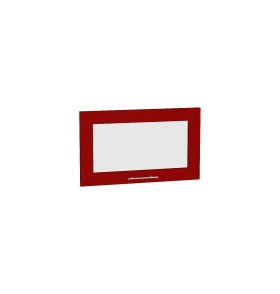 Комплект фасадов Валерия-М со стеклом для каркаса Ф-86 ВГ600, цвет: Гранатовый металлик