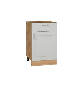 Шкаф нижний с 1-ой дверцей и ящиком Лофт, цвет: Grey Silk