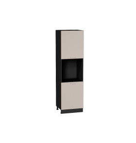 Шкаф пенал с 2-мя дверцами под технику Квадро, цвет: Кашемир