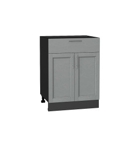 Шкаф нижний с 2-мя дверцами и ящиком Сканди, цвет: Grey Softwood