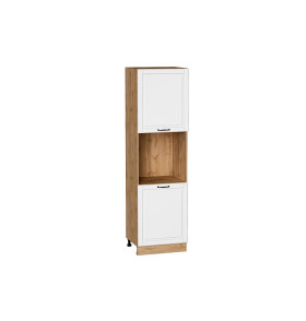 Шкаф пенал с 2-мя дверцами под технику Дублин, цвет: Special White