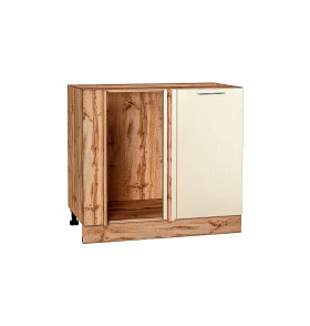 Шкаф нижний угловой Валерия-М, цвет: Бежевый металлик