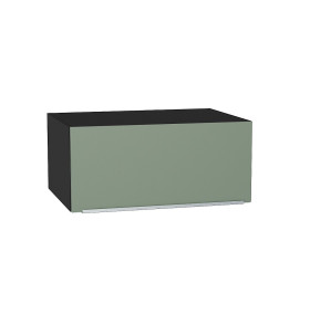 Шкаф верхний горизонтальный глубокий Фьюжн, цвет: Silky Mint