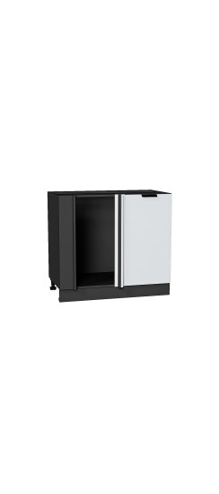 Шкаф нижний угловой Евро, цвет: Белый | Пленка ПВХ., Белый