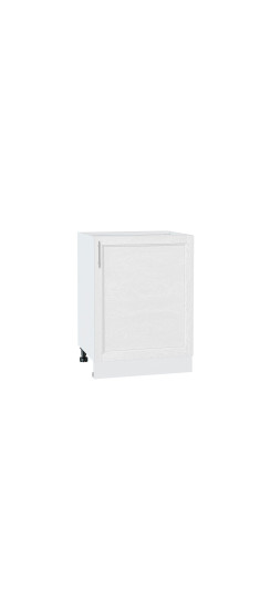 Шкаф нижний с 1-ой дверцей Сканди, цвет: White Softwood | Эко Шпон с уникальным покрытием «Soft-touch» и защитным лаком (Япония)., White Softwood