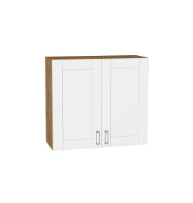 Шкаф верхний с 2-мя дверцами Лофт, цвет: White Silk