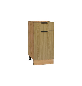 Шкаф нижний с 1-ой дверцей и ящиком Евро, цвет: Дуб песочный