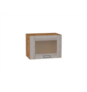 Шкаф верхний горизонтальный остекленный Лофт, цвет: Cappuccino Veralinga