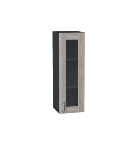 Шкаф верхний с 1-ой остекленной дверцей Лофт, цвет: Cappuccino Veralinga