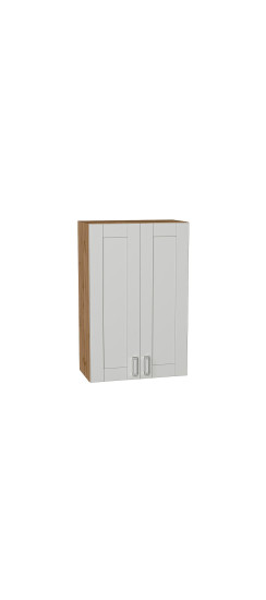 Шкаф верхний с 2-мя дверцами Лофт, цвет: Grey Silk | ПЭТ, Grey Silk