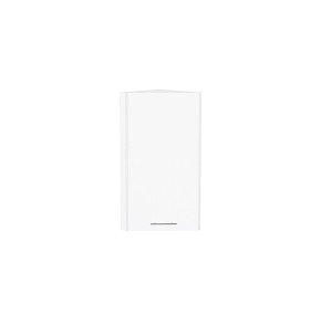 Шкаф верхний торцевой Валерия-М, цвет: Белый глянец