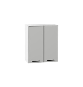Шкаф верхний с 2-мя дверцами Фрейм, цвет: Grey Silk