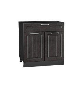 Шкаф нижний с 2-мя дверцами и ящиком Прага, цвет: Венге премиум