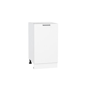 Шкаф нижний с 1-ой дверцей Флэт, цвет: White In 2S