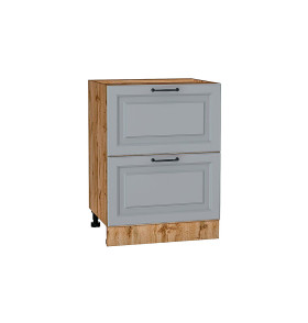 Шкаф нижний с 2-мя ящиками Ницца, цвет: Magnum