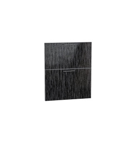 Комплект фасадов Валерия-М для каркаса Ф-42 Н602/ШП602, цвет: Черный металлик дождь