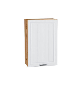 Шкаф верхний с 1-ой дверцей Прага, цвет: Белое дерево