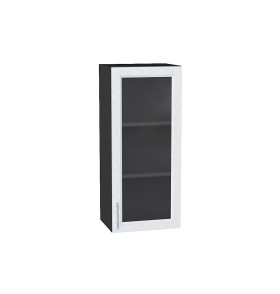 Шкаф верхний с 1-ой остекленной дверцей Сканди, цвет: White Softwood