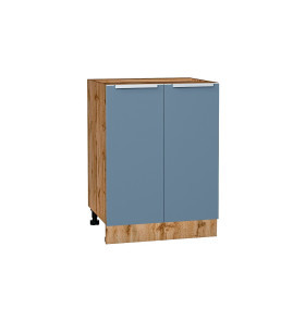 Шкаф нижний с 2-мя дверцами Фьюжн, цвет: Silky Blue