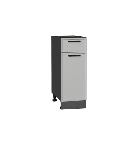 Шкаф нижний с 1-ой дверцей и ящиком Фрейм, цвет: Grey Silk