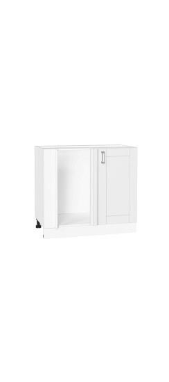 Шкаф нижний угловой Лофт, цвет: White Silk | ПЭТ, White Silk