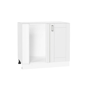 Шкаф нижний угловой Лофт, цвет: White Silk