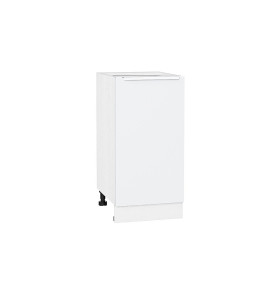 Шкаф нижний с 1-ой дверцей Фьюжн, цвет: Silky White