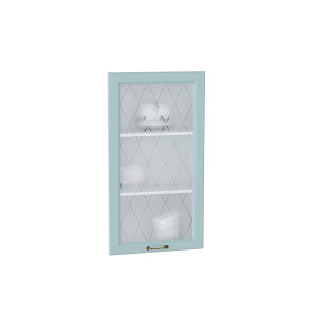 Комплект фасадов Ницца со стеклом для каркаса Ф-35Н В509, цвет: Голубой