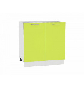 Шкаф нижний с 2-мя дверцами Валерия-М, цвет: Лайм глянец