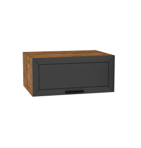 Шкаф верхний горизонтальный глубокий Глетчер, цвет: Маренго Силк