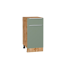 Шкаф нижний с 1-ой дверцей и ящиком Фьюжн, цвет: Silky Mint